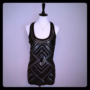 EXPRESS Sequins Top Large